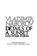 Cover  Details of a Sunset and other stories