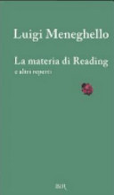Cover  La materia di reading : e altri reperti