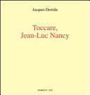 Cover  Toccare, Jean-Luc Nancy