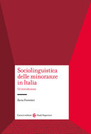 Cover  Sociolinguistica delle minoranze in Italia : un'introduzione