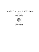 Cover  Galilei e la nuova scienza