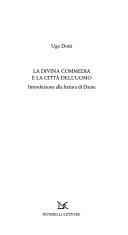 Cover  La Divina Commedia e la città dell'uomo : introduzione alla lettura di Dante